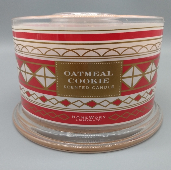 New homework harry slatkin oatmeal cookie 4 wick candle 18 0z - Picture 1 of 7